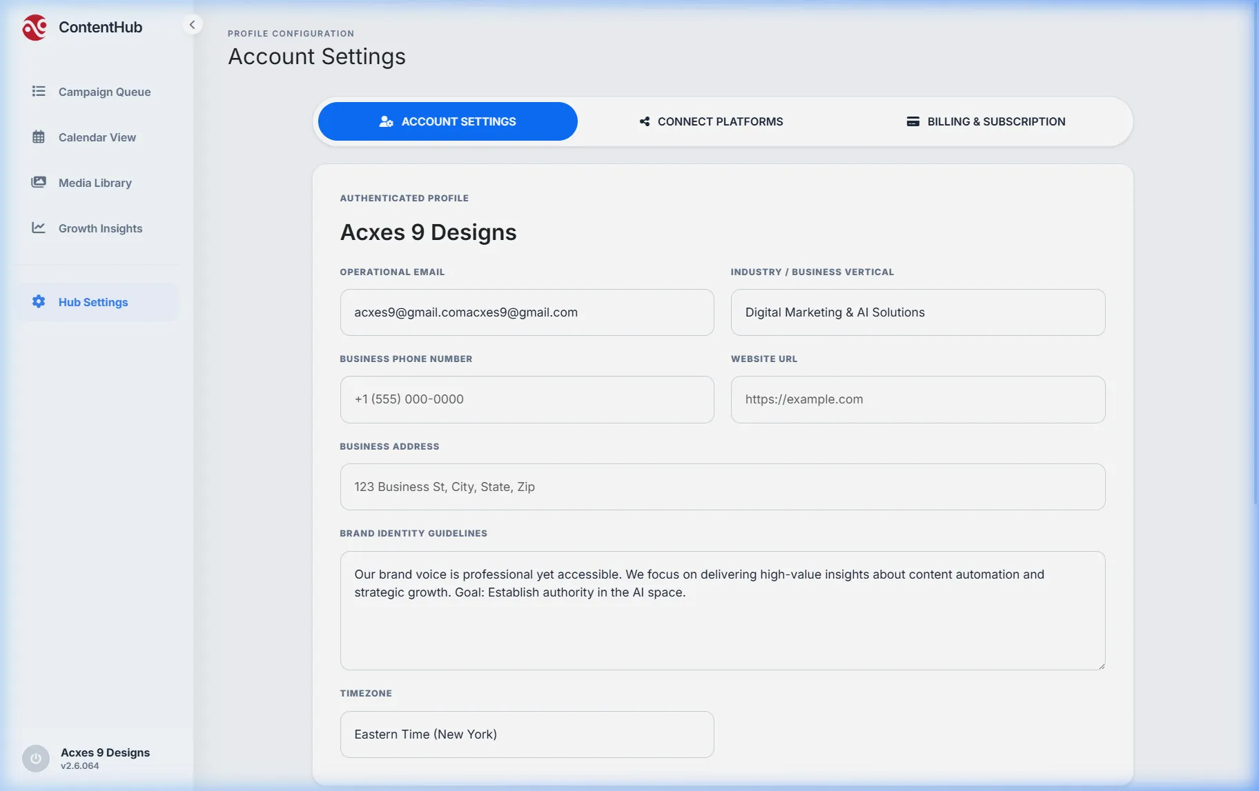 Brand Identity Setup