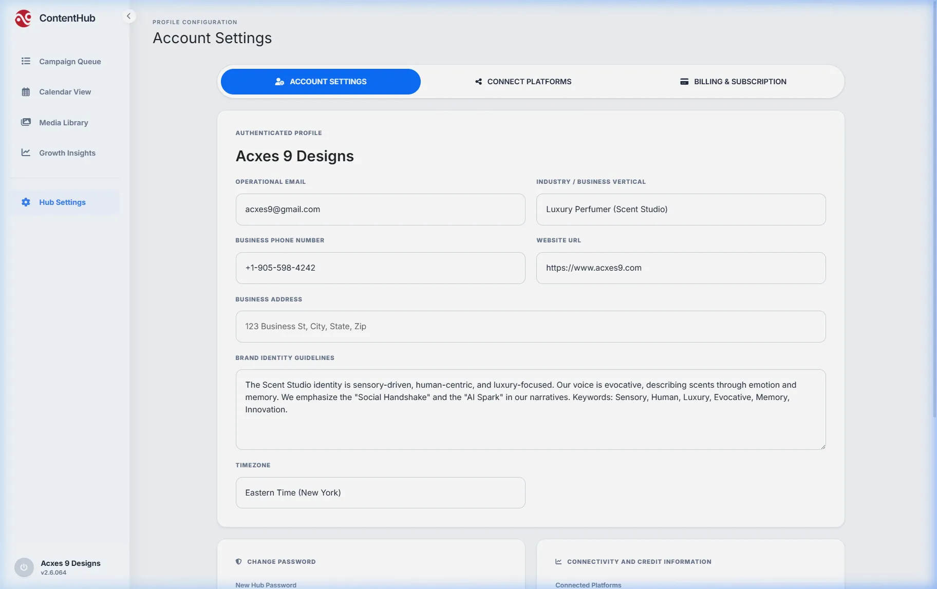 Scent Studio Identity Configuration
